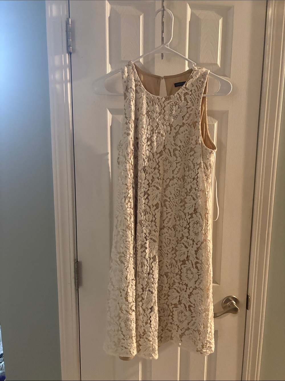 Tommy Hilfiger Ivory Lace Midi Dress